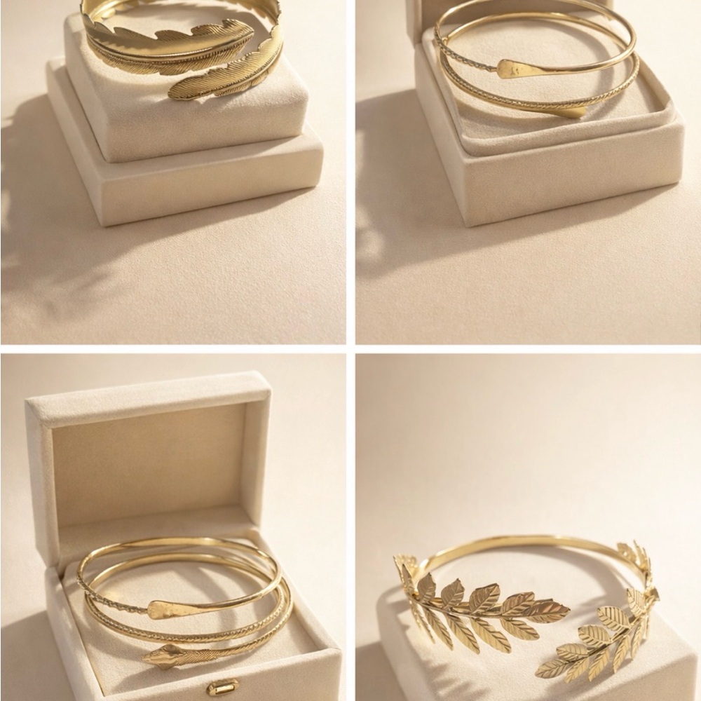 Gold Statement Arm Bracelet